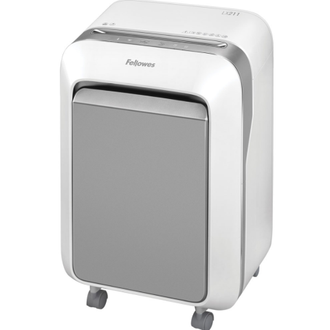 Уничтожитель бумаги Fellowes Powershred LX211 WHITE, 15 листов, 23л
