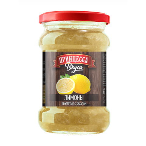 Лимоны протёртые с сахаром "Принцесса Вкуса", 280 г