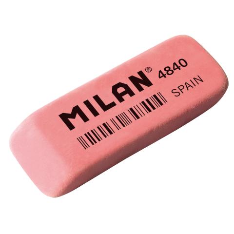 Ластик 5,2х1,9х0,8 см, скошенный, розовый, Milan CNM4840