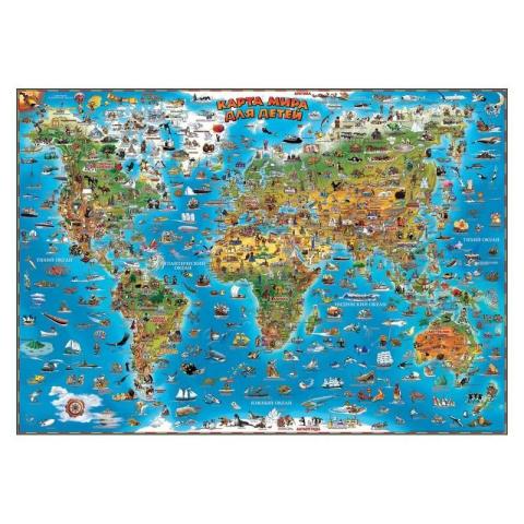 Карта детская "Карта мира", 137x97см (978-1-905502-70-7)