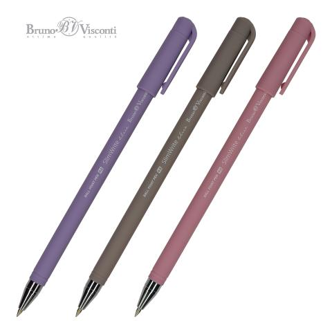 Ручка шариковая 0,5мм SlimWrite.RIO, синий, Bruno Visconti 20-0055