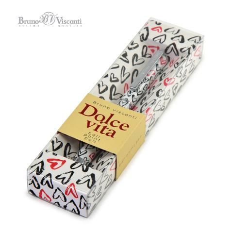 Ручка шариковая автом. 0,7мм Dolce Vita Сердечки, синий, футляр, BrunoVisconti 20-0252/05
