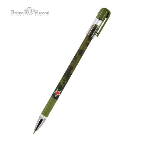 Ручка шариковая 0,5мм MagicWrite.Милитари, синий, Bruno Visconti 20-0240/23