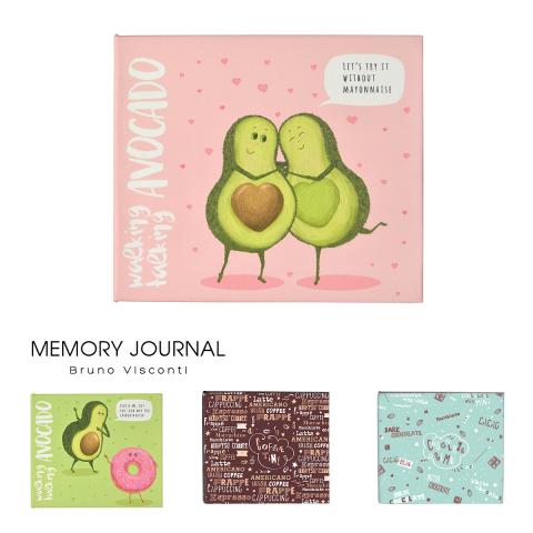 Блокнот MEMORY JOURNAL 110х95мм,100л., отрывной блок+карандаш, 4 вида, МИКС1, BrunoVisconti 3-635/01