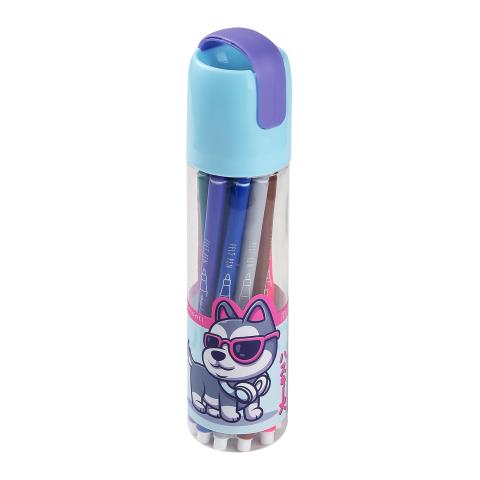 Фломастеры 12 цветов, KAWAII ANIMALS, в пласт.тубе, Bruno Visconti 32-0063