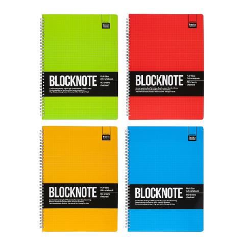 Блокнот на спирали А4, 60л., клетка, ULTIMATE BASICS activе book, 4 цвета, Альт 3-60-483