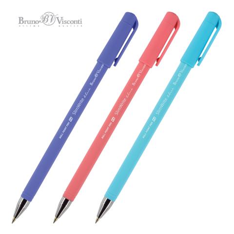 Ручка шариковая 0,5мм SlimWrite.JOY, синий, Bruno Visconti 20-0053