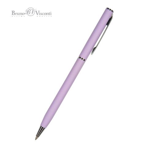 Ручка шариковая автом. 0,7мм Palermo, синий, сиреневый мет.корпус, BrunoVisconti 20-0250/10