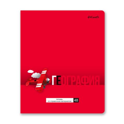 Тетрадь со справочным материалом на скобе А5, 48л., клетка, "ПреКрасная" География, SVETOCH 48ТПСК5_24_2_1