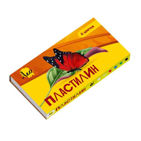 Пластилин классический 6 цветов, 120г, в картонной упаковке, LBMC-0106, Лео Ярко
