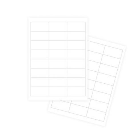 Наклейки А4, 64,6x33,8мм, 24 шт/лист, 100 листов, Forofis
