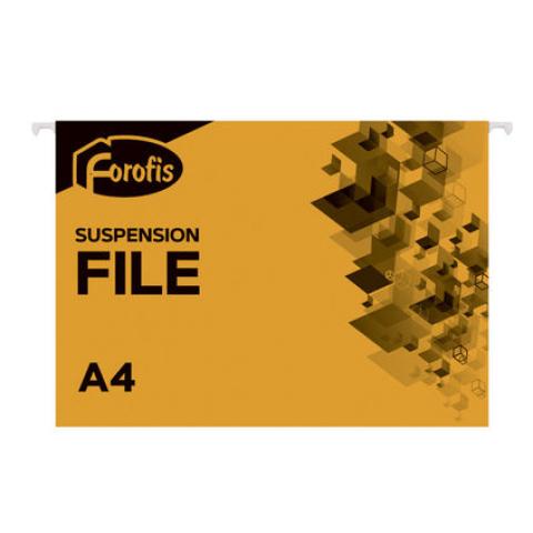 Папка подвесная А4, оранжевый, картон 200 г/м2, Forofis
