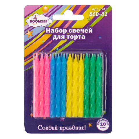 Набор свечей для торта, 24 шт, BOOMZEE BCD-02