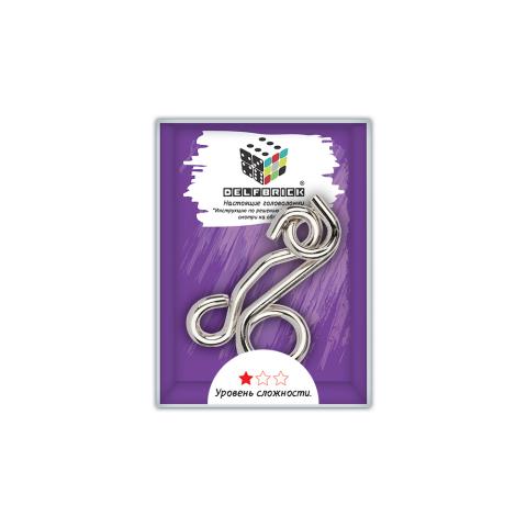 Головоломка металлическая "Петельки" 2 элемента, DELFBRICK DLM-17
