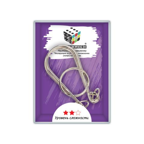 Головоломка металлическая "Лепестки" 5 элементов, DELFBRICK DLM-27