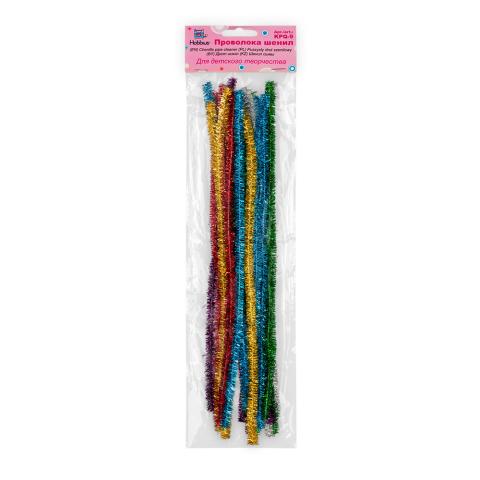 Проволока шенил 0,9x30 см, 30 шт, ассорти, Hobbius KPQ-9