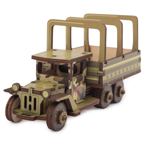 Пазл 3D 48 элементов Серия "Военная техника" Грузовик, REZARK ST0394