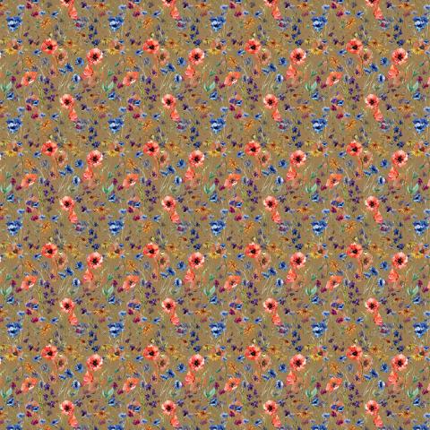 Бумага упаковочная крафт 100x70 см, 28 цветы, Stilerra GKP-03