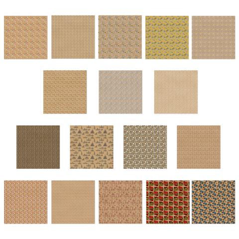 Бумага упаковочная крафт 100x70 см, 01 ассорти, Stilerra KWP-07
