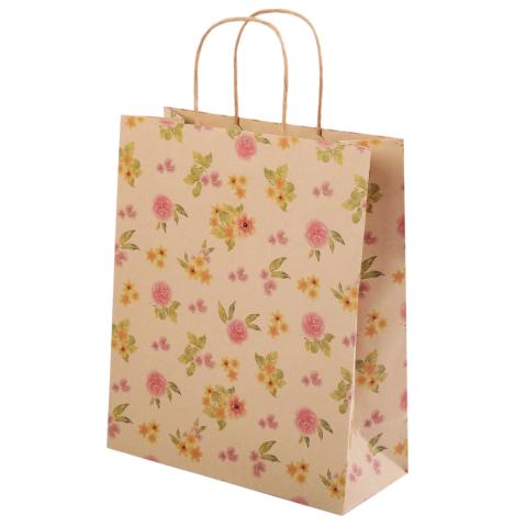Пакет подарочный крафт 27,5x33х12 см, 150 г/кв.м, 03, Stilerra BKYM