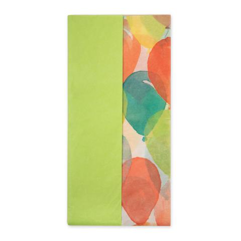 Бумага "Тишью" 50x70см, 10 л., 03 воздушные шары/салатовый, Stilerra PTA-02