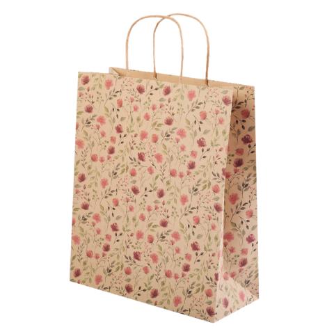 Пакет подарочный крафт 27,5x33х12 см, 150 г/кв.м, 01, Stilerra BKYM