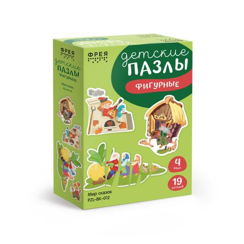 Пазлы для малышей 19 элементов Мир сказок, ФРЕЯ PZL-BК-012