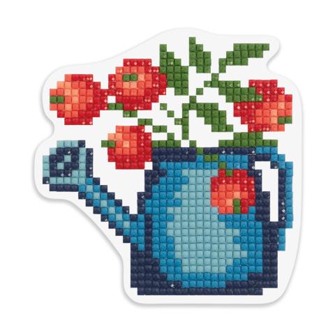 Мозаика кристальная (алмазная) магнит "Леечка" 8х8,5 см, ФРЕЯ ALVM-039