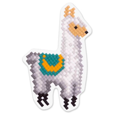 Мозаика кристальная (алмазная) магнит "Лама" 5,5х9,5 см, ФРЕЯ ALVM-035