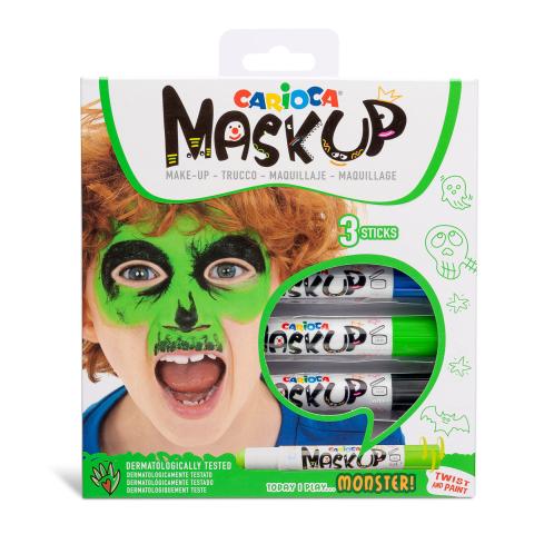 Грим-стик для лица MaskUP 3 цв., Монстры, Carioca 43051