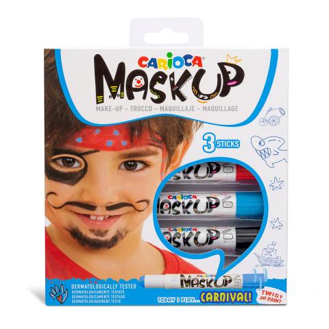 Грим-стик для лица MaskUP 3 цв., Карнавал, Carioca 43050