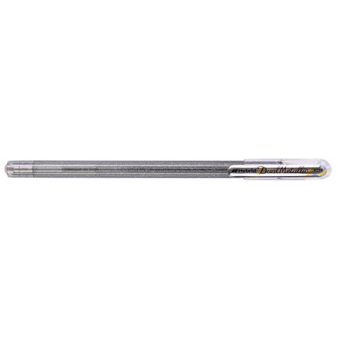 Ручка гелевая 1,0мм Hybrid Dual Metallic, серебристый, Pentel K110-DZX
