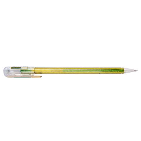 Ручка гелевая 1,0мм Hybrid Dual Metallic, зеленый/желтый, Pentel K110-DDGX