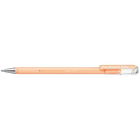 Ручка гелевая 0,8мм Hybrid Milky, пастельный оранжевый, Pentel K108-PF