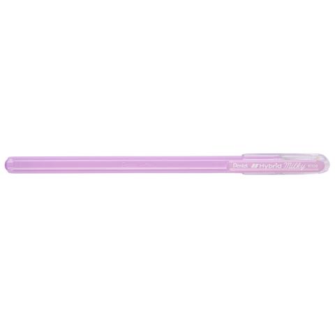 Ручка гелевая 0,8мм Hybrid Milky, пастельный фиолетовый, Pentel K108-PV