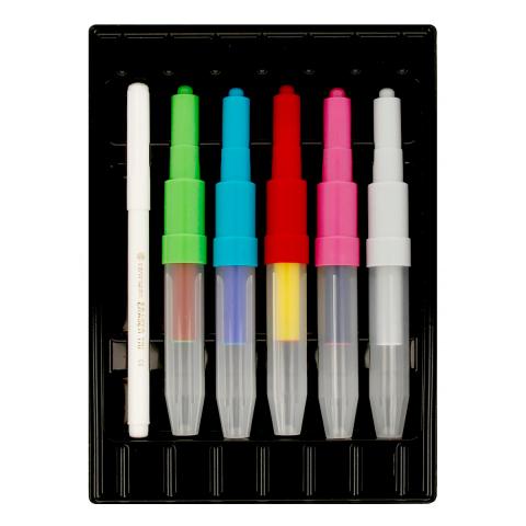 Набор воздушных фломастеров 4 цвета+2 поглотителя+8 трафаретов, Centropen Magic AirPens 1549/06