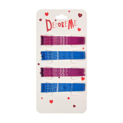 Заколка для волос 6 см, 24 шт, МИКС 3 цвета, DecoreMe 2-718/21