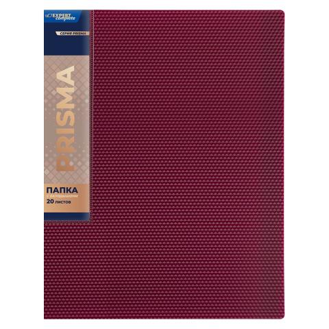 Папка файловая с 20 карманами, А4, PRISMA, рубиновый, Expert Complete EC211500126