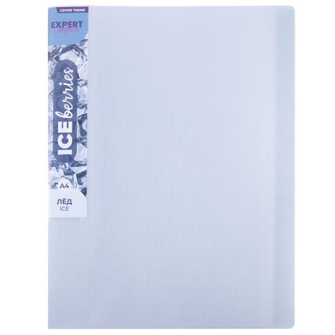 Папка файловая с 20 карманами, А4, Trend ICEberries, лён, лёд, Expert Complete EC211520074