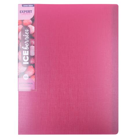 Папка файловая с 20 карманами, А4, Trend ICEberries, лён, брусника, Expert Complete EC211520070