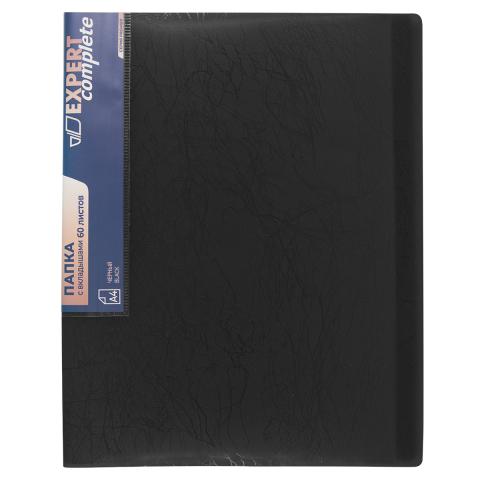 Папка файловая с 60 карманами, А4, волокно, черный, Expert Complete Premier EC211830001
