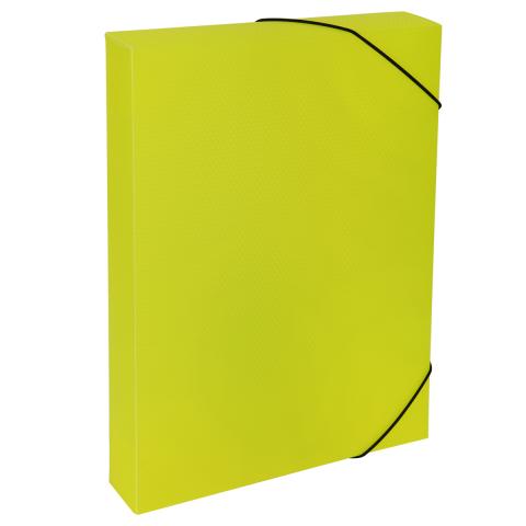 Короб архивный пластиковый A4, 50 мм, желтый, Expert Complete PRISMA NEON ЕС240441009