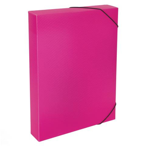 Короб архивный пластиковый A4, 50 мм, розовый, Expert Complete PRISMA NEON ЕС240441013