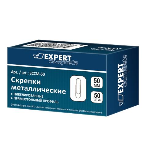 Скрепки 50мм никелированные, 100шт, Expert Complete ECCM-50