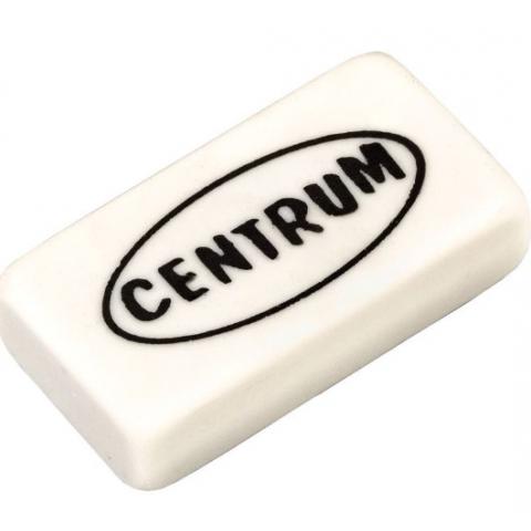 Стирательная резинка 30x16x8мм, синтетический каучук, белый, Centrum