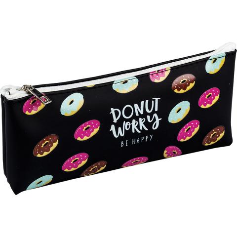 Пенал-косметичка 21x8x3,5 cм, силикон, в ПВХ упаковке, Centrum Donut Worry