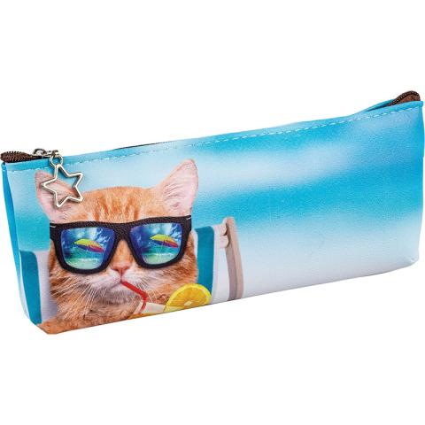 Пенал-косметичка 20x8x3,5 cм, ПВХ, Centrum Funny Cats