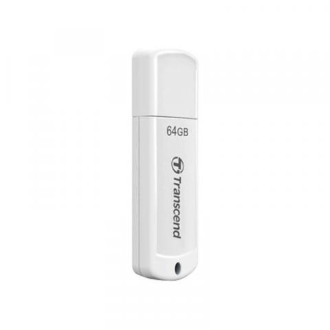 Флэш-накопитель Transcend TS64GJF370, USB 2.0, 64 GB, белый