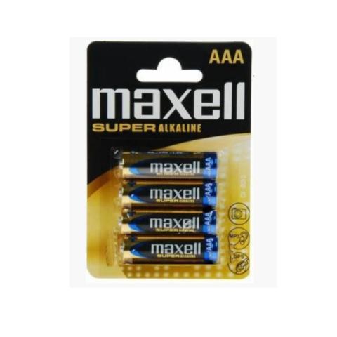 Батарейка MAXELL SUPER Alkaline, AAA/LR03, 4 шт