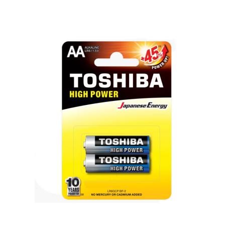 Батарейка Toshiba High Power, AA/LR6 GCP BP-2, 2 шт